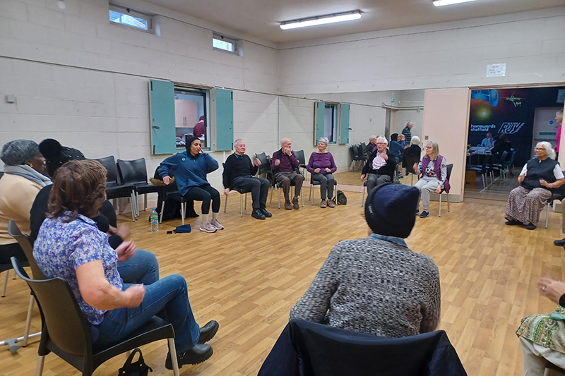 Group of people at a meeting