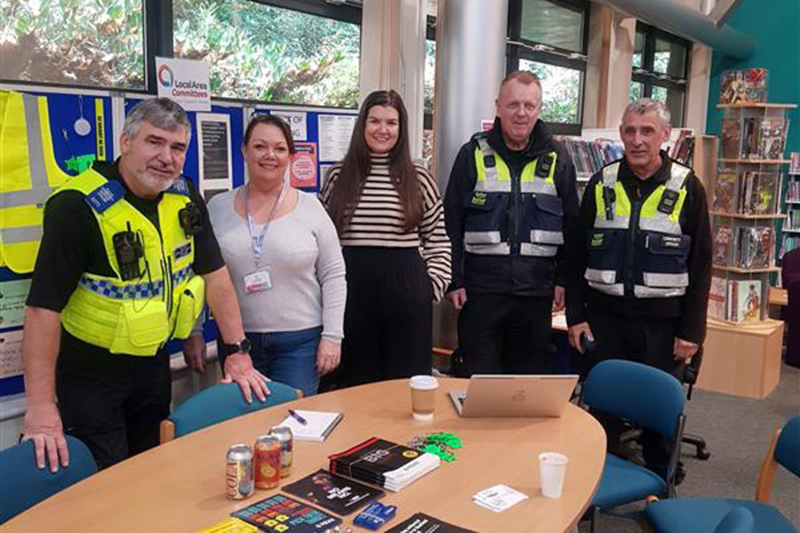 Council staff and police officers