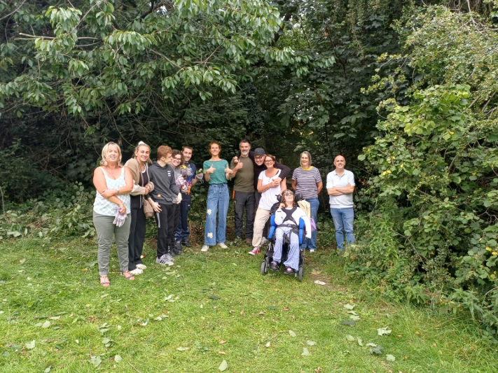 Seven Steps Joined the LAC team in learning how to undertake path way clearing with Chris from Well and Wild - this is the group photo of the team